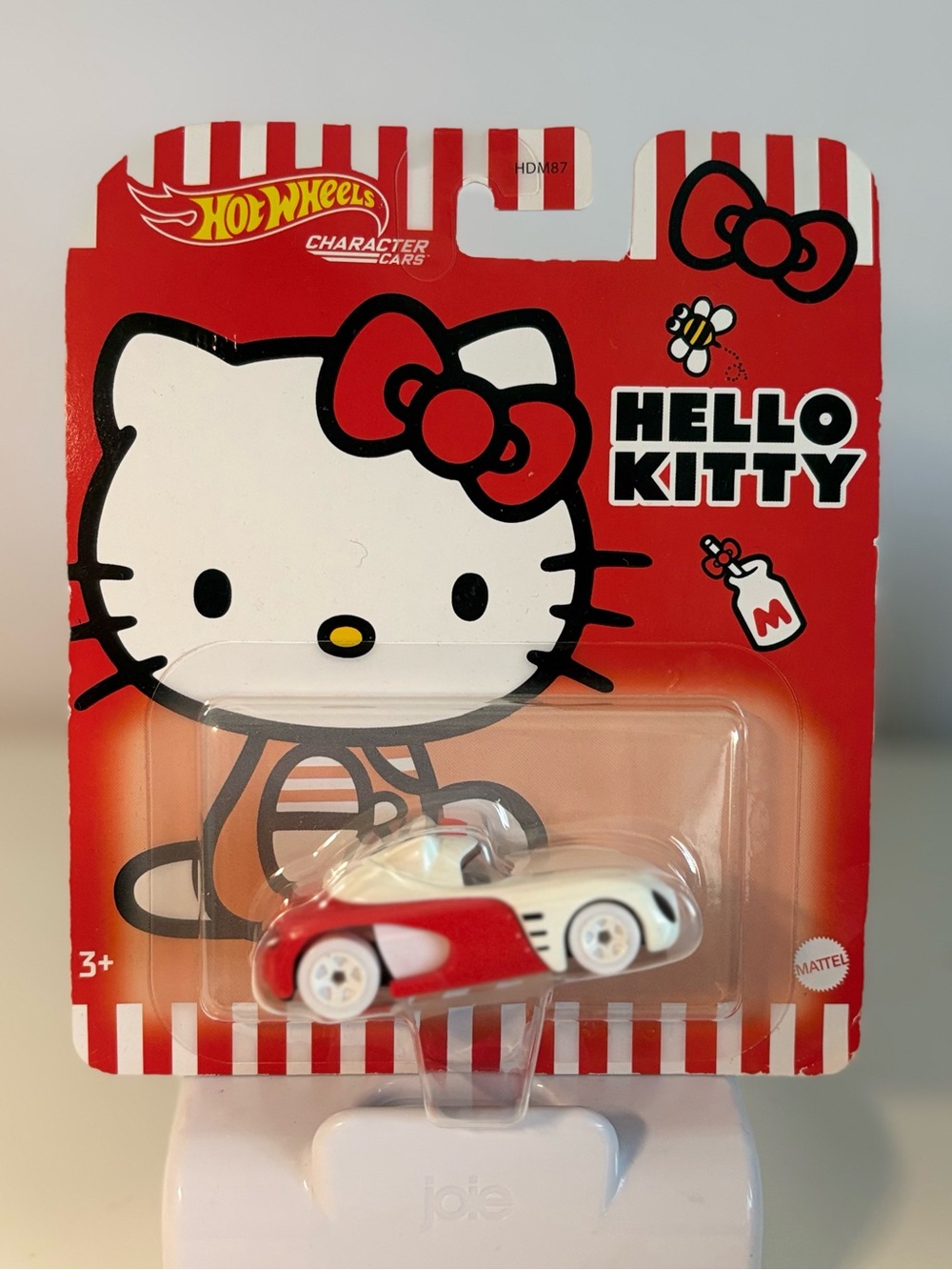 Hello Kitty Red and White Hot Wheels Character Car
